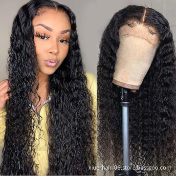 Wholesale Highlighted Brown 30 Inch 27 Ombre Deep Wave Peruvian Remy Virgin100% Human Hair Wig With Closure